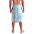 Custom Sharks Lavalava Fish Mascot With Aboriginal Indigenous