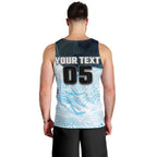Custom Sharks Men Tank Top Fish Mascot With Aboriginal Indigenous