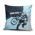 Custom Sharks Pillow Cover Fish Mascot With Aboriginal Indigenous