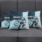 Custom Sharks Pillow Cover Fish Mascot With Aboriginal Indigenous