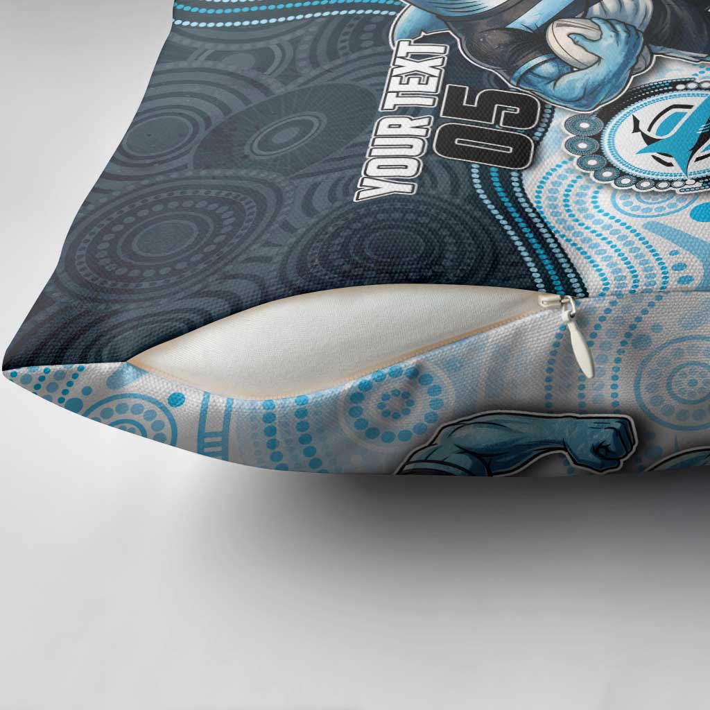Custom Sharks Pillow Cover Fish Mascot With Aboriginal Indigenous