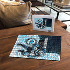 Custom Sharks Puzzle Fish Mascot With Aboriginal Indigenous
