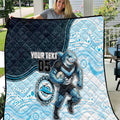 Custom Sharks Quilt Fish Mascot With Aboriginal Indigenous