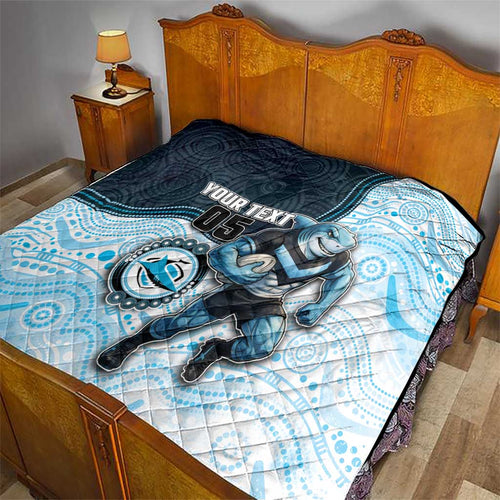Custom Sharks Quilt Fish Mascot With Aboriginal Indigenous