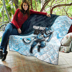 Custom Sharks Quilt Fish Mascot With Aboriginal Indigenous