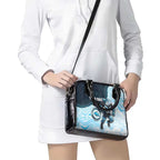Custom Sharks Shoulder Handbag Fish Mascot With Aboriginal Indigenous