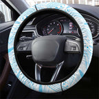 Sharks Steering Wheel Cover Fish Mascot With Aboriginal Indigenous