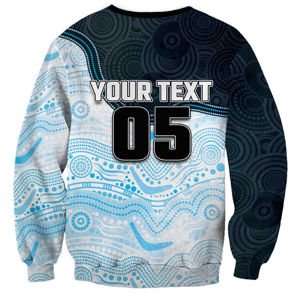 Custom Sharks Sweatshirt Fish Mascot With Aboriginal Indigenous