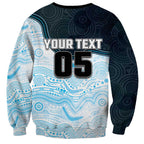 Custom Sharks Sweatshirt Fish Mascot With Aboriginal Indigenous