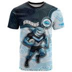 Custom Sharks T Shirt Fish Mascot With Aboriginal Indigenous
