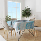 Custom Sharks Tablecloth Fish Mascot With Aboriginal Indigenous
