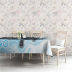 Custom Sharks Tablecloth Fish Mascot With Aboriginal Indigenous