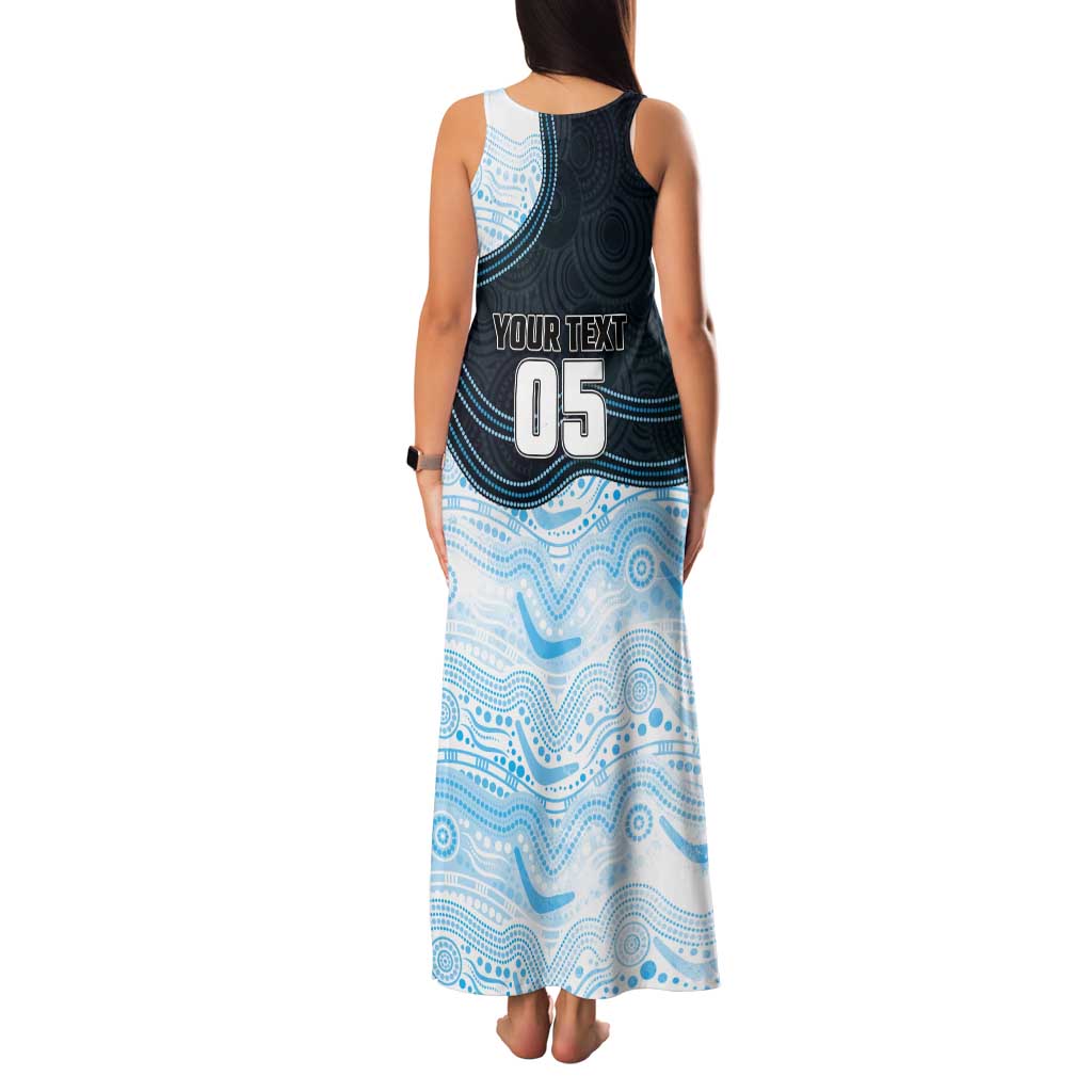 Custom Sharks Tank Maxi Dress Fish Mascot With Aboriginal Indigenous