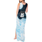 Custom Sharks Tank Maxi Dress Fish Mascot With Aboriginal Indigenous