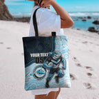 Custom Sharks Tote Bag Fish Mascot With Aboriginal Indigenous