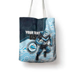 Custom Sharks Tote Bag Fish Mascot With Aboriginal Indigenous