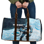 Custom Sharks Travel Bag Fish Mascot With Aboriginal Indigenous