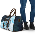 Custom Sharks Travel Bag Fish Mascot With Aboriginal Indigenous