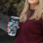 Custom Sharks Tumbler Cup Fish Mascot With Aboriginal Indigenous
