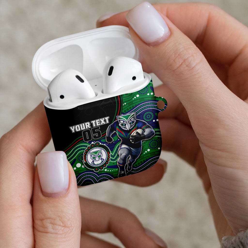 Custom Warriors AirPods Case Tiki Mascot With Aboriginal Indigenous
