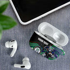 Custom Warriors AirPods Case Tiki Mascot With Aboriginal Indigenous