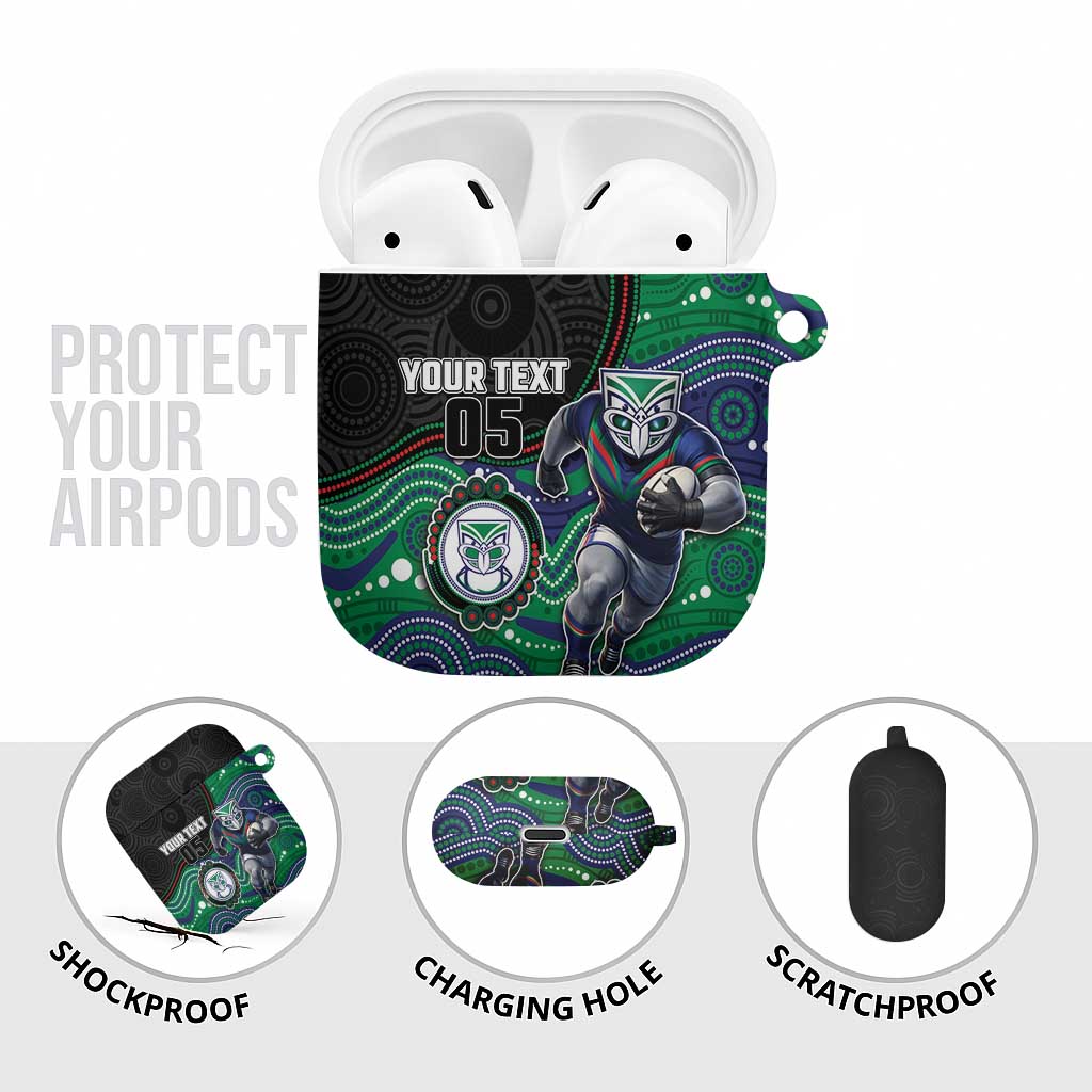 Custom Warriors AirPods Case Tiki Mascot With Aboriginal Indigenous
