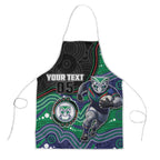 Custom Warriors Apron Tiki Mascot With Aboriginal Indigenous