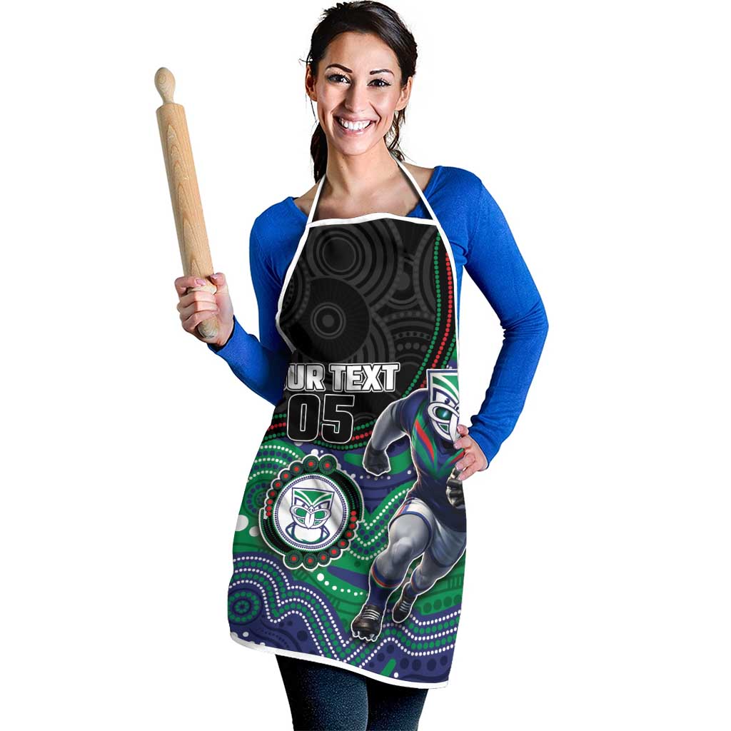 Custom Warriors Apron Tiki Mascot With Aboriginal Indigenous