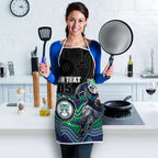 Custom Warriors Apron Tiki Mascot With Aboriginal Indigenous