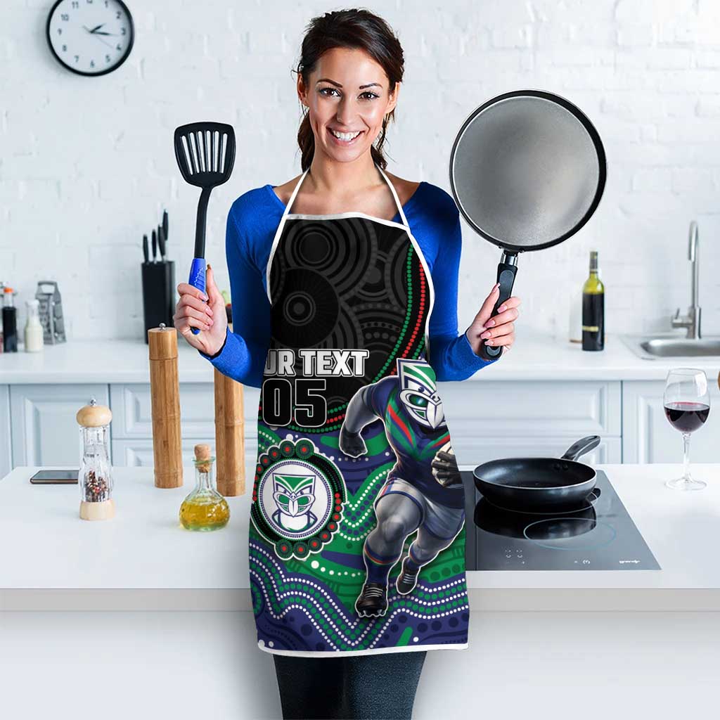 Custom Warriors Apron Tiki Mascot With Aboriginal Indigenous