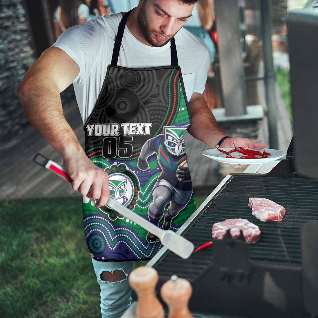 Custom Warriors Apron Tiki Mascot With Aboriginal Indigenous