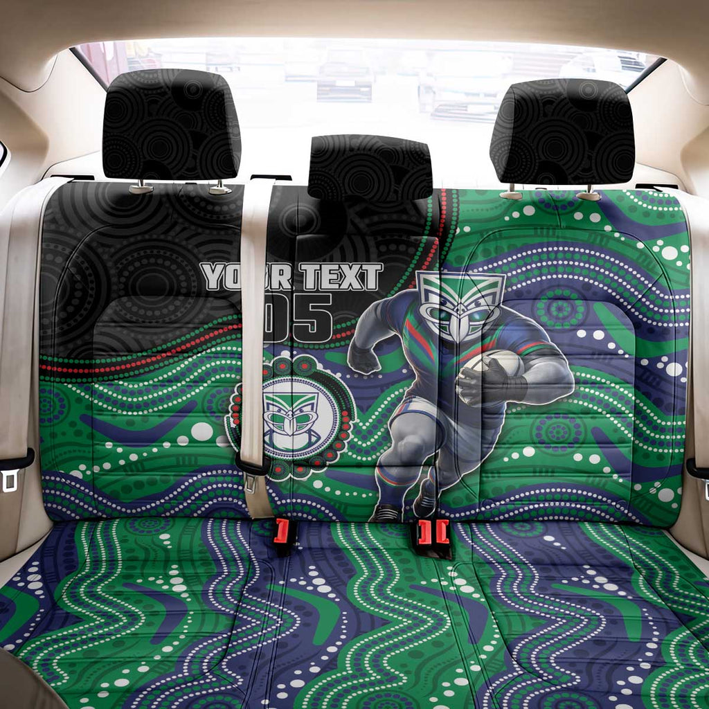 Custom Warriors Back Car Seat Cover Tiki Mascot With Aboriginal Indigenous
