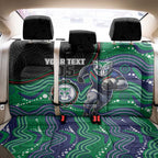 Custom Warriors Back Car Seat Cover Tiki Mascot With Aboriginal Indigenous