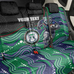 Custom Warriors Back Car Seat Cover Tiki Mascot With Aboriginal Indigenous