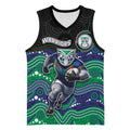 Custom Warriors Basketball Jersey Tiki Mascot With Aboriginal Indigenous