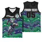 Custom Warriors Basketball Jersey Tiki Mascot With Aboriginal Indigenous