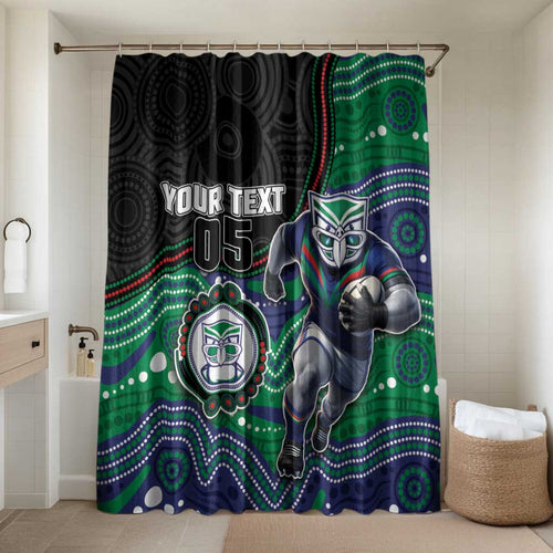 Custom Warriors Bathroom Set Tiki Mascot With Aboriginal Indigenous