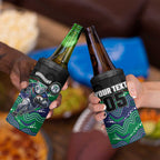Custom Warriors 4 in 1 Can Cooler Tumbler Tiki Mascot With Aboriginal Indigenous