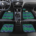 Custom Warriors Car Mats Tiki Mascot With Aboriginal Indigenous