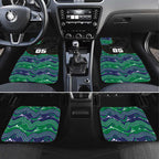 Custom Warriors Car Mats Tiki Mascot With Aboriginal Indigenous