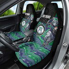 Custom Warriors Car Seat Cover Tiki Mascot With Aboriginal Indigenous