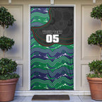 Custom Warriors Door Cover Tiki Mascot With Aboriginal Indigenous