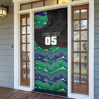 Custom Warriors Door Cover Tiki Mascot With Aboriginal Indigenous