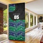 Custom Warriors Door Cover Tiki Mascot With Aboriginal Indigenous