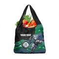 Custom Warriors Grocery Bag Tiki Mascot With Aboriginal Indigenous