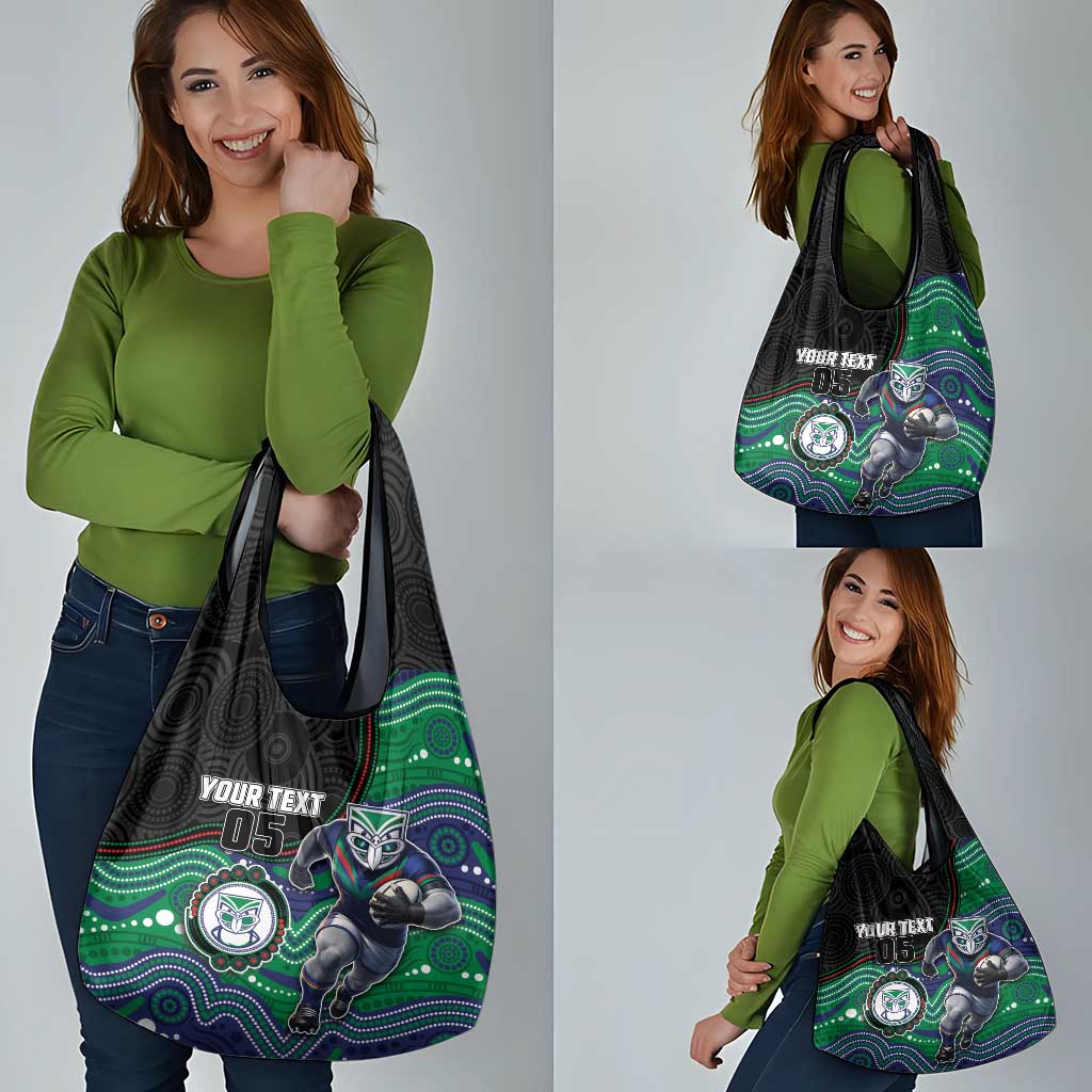 Custom Warriors Grocery Bag Tiki Mascot With Aboriginal Indigenous