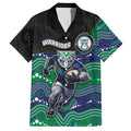Custom Warriors Hawaiian Shirt Tiki Mascot With Aboriginal Indigenous