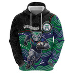 Custom Warriors Hoodie Tiki Mascot With Aboriginal Indigenous