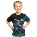Custom Warriors Kid T Shirt Tiki Mascot With Aboriginal Indigenous