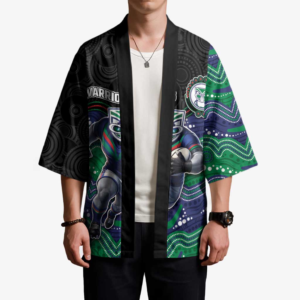 Custom Warriors Kimono Tiki Mascot With Aboriginal Indigenous